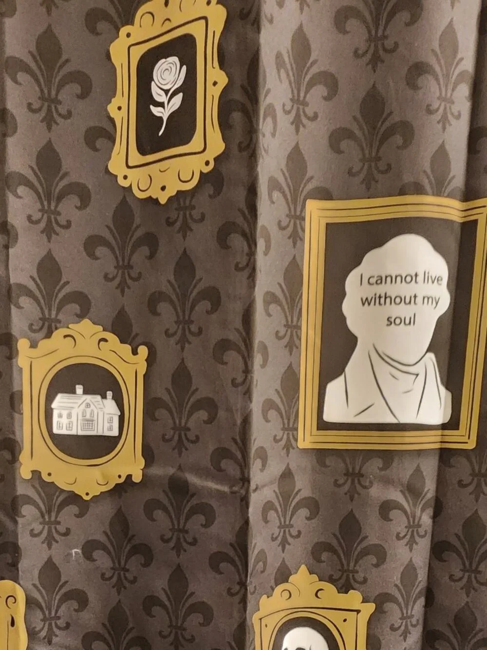 NWT: Wuthering Heights Fabric Shower Curtain - 72